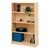 Stevens Industries Laminate Bookcase<br>60" high unit shown with Maple Finish